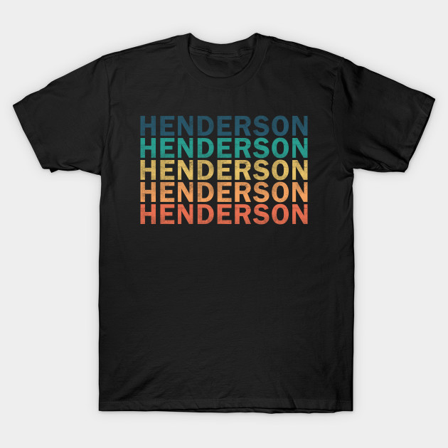 Henderson Name T Shirt - Henderson Vintage Retro Name Gift Item Tee by henrietacharthadfield